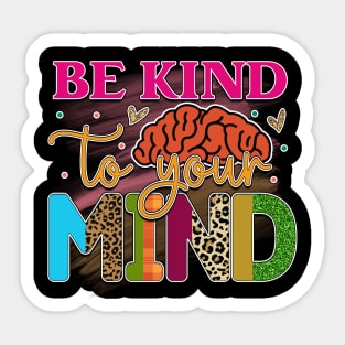 Mind Matters: Spread Positivity and Self-Care Awareness Sticker